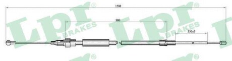 Трос, стояночная тормозная система LPR C0967B