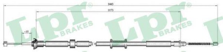 Трос, стояночная тормозная система LPR C1023B