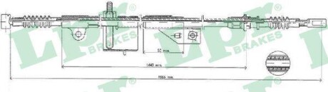 Трос, стояночная тормозная система LPR C1052B