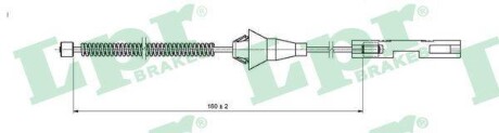 Трос, стояночная тормозная система LPR C1660B