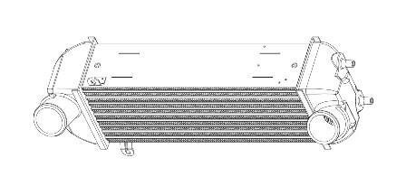 Радиатор интеркулера SORENTO (09-)/SANTA FE (12-) 2.0/2.2CRDI (LRIC 082F0) Luzar LRIC082F0