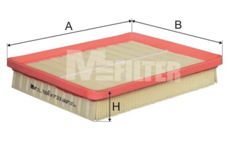 Фільтр повітряний M-FILTER K 733