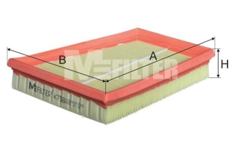 Фільтр повітряний Fiesta/Fusion 1.9 TDCi 04- M-FILTER K 758