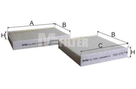 Фільтр салона M-FILTER K 9058-2