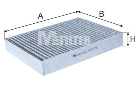 Фільтр салона вугільний M-FILTER K 9116C