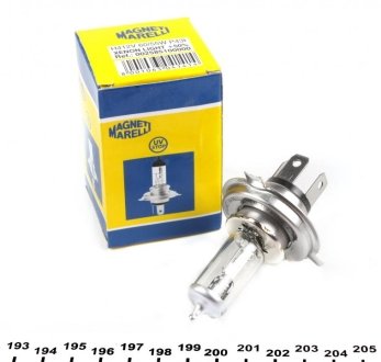 H4 12 XL Лампа накаливания (H4 12V 60/55W XL) MAGNETI MARELLI 002585100000 (фото 1)