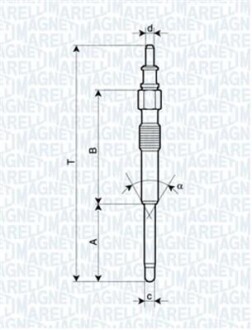 Свічка розжарювання MAGNETI MARELLI 062900042304