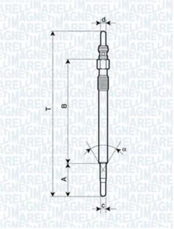 Свічка розжарювання MAGNETI MARELLI 062900047304