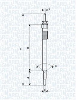 Свічка розжарювання MAGNETI MARELLI 062900086304