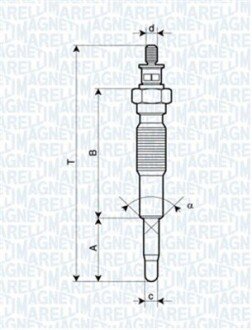 Свічка розжарювання MAGNETI MARELLI 062900094304