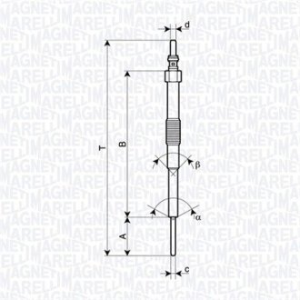 Свеча накала MAGNETI MARELLI 062900129304