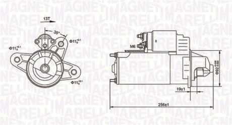 ROZRUSZNIK 12V FORD TRANSIT 2,4/2,5 -2000 SZT MAGNETI MARELLI 063720977010