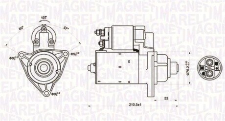 ROZRUSZNIK 12V VW MULTIVAN/TRANSPORTER DIESEL /1,8 KW / SZT MAGNETI MARELLI 063721176010