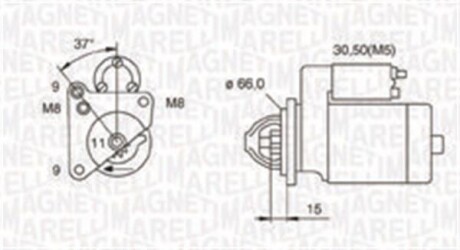 ROZRUSZNIK CITROEN MAGNETI MARELLI 063721260010