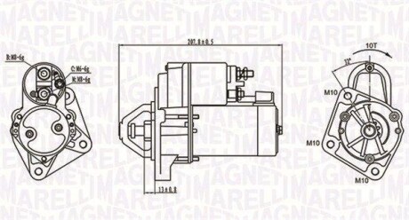 Стартер MAGNETI MQS1289/ FORD FIESTA 1,3 01-08 MAGNETI MARELLI 063721289010