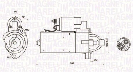 ROZRUSZNIK AUDI A4/A6 12V CS 1423 SZT MAGNETI MARELLI 063721423010 (фото 1)