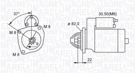 Starter MAGNETI MARELLI 063721449010