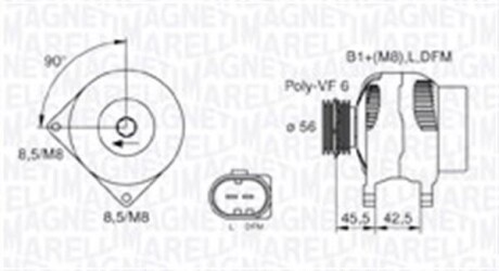 Автозапчасть MAGNETI MARELLI 063730001010 (фото 1)