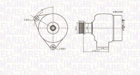 ALTERNATOR CHRYSLER MAGNETI MARELLI 063731138010 (фото 1)