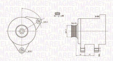 Alternator MAGNETI MARELLI 063731569010 (фото 1)