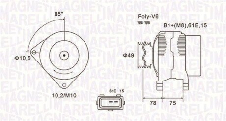 Alternator MAGNETI MARELLI 063731591010