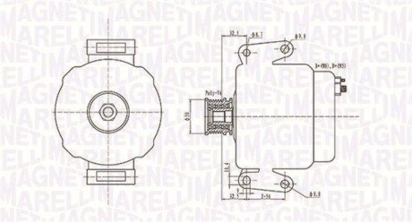 Alternator MAGNETI MARELLI 063731630010 (фото 1)