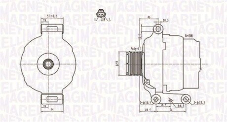 Alternator MAGNETI MARELLI 063731639010 (фото 1)