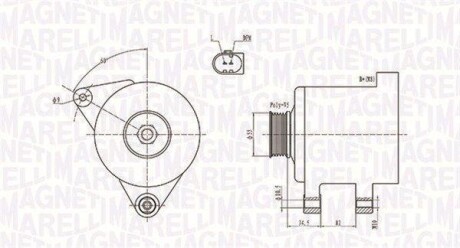 ALTERNATOR 12V AUDI A4/A6/SKODA SUPERB/VW PASSAT 1.8/2.0 T 98 -> SZT MAGNETI MARELLI 063731664010