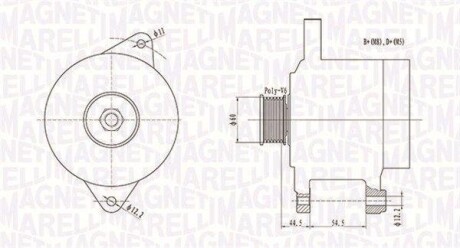 Alternator MAGNETI MARELLI 063731718010 (фото 1)