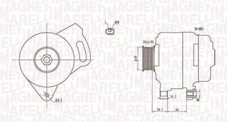 Alternator MAGNETI MARELLI 063731750010