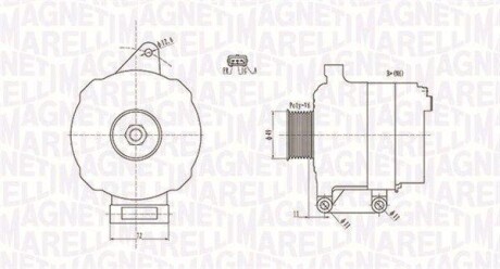 Alternator MAGNETI MARELLI 063731780010