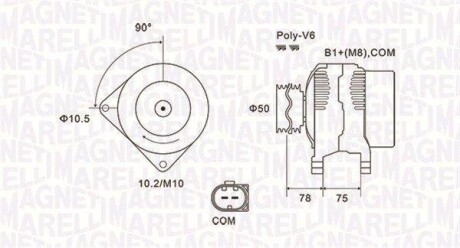 Alternator MAGNETI MARELLI 063731825010