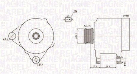 Генератор MAGNETI MARELLI 063731860010 (фото 1)