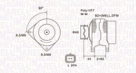 Alternator MAGNETI MARELLI 063731877010