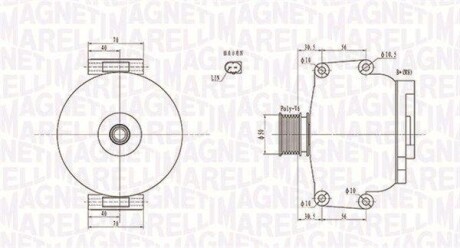 ALTERNATOR DB MAGNETI MARELLI 063731908010