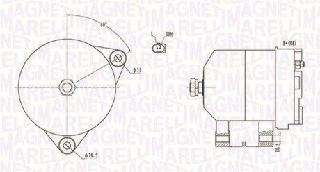 Alternator CITROEN/FIAT JUMPER/DUCATO 3.0HDI/JTD Multijet 140A MAGNETI MARELLI 063731913010