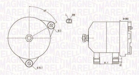 Alternator CITROEN/FIAT JUMPER/DUCATO 3.0HDI/JTD Multijet 110A MAGNETI MARELLI 063731915010