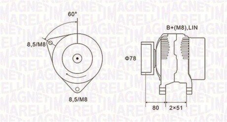 Alternator MAGNETI MARELLI 063731919010