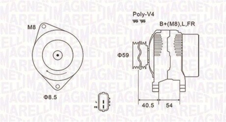 Alternator MAGNETI MARELLI 063731927010 (фото 1)