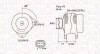 ALTERNATOR OPEL ASTRA CLASSIC, ASTRA H, ASTRA H GTC, SIGNUM, VECTRA C, VECTRA C GTS, ZAFIRA B 1.6/1.6LPG/1.8 0 SZT MAGNETI MARELLI 063731960010 (фото 1)