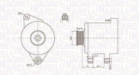 Автозапчасть MAGNETI MARELLI 063732017010
