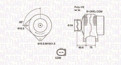 Alternator MAGNETI MARELLI 063732051010 (фото 1)