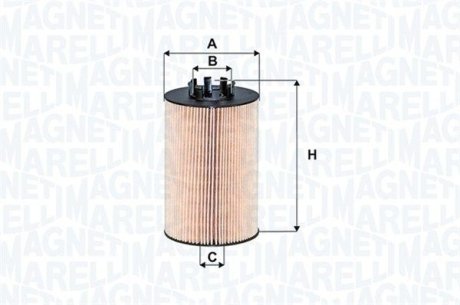 Фильтр масляный MB A-class (W169)/ B-class (W245) 1.5-2.0 04-12 MAGNETI MARELLI 153071762435 (фото 1)