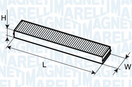 Фільтр повітря (салону) MAGNETI MARELLI 350203061040