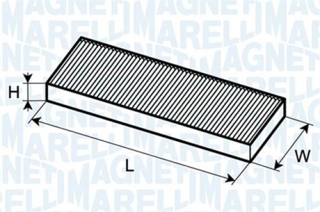 Фільтр повітря (салону) MAGNETI MARELLI 350203061860