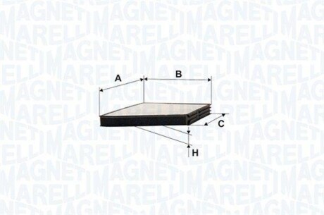 Фільтр повітря (салону) MAGNETI MARELLI 350203066380 (фото 1)