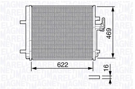 Радіатор кондиціонера MAGNETI MARELLI 350203645000