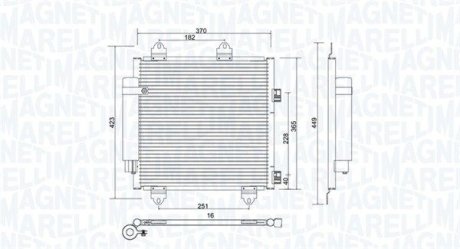 Skraplacz CITROEN C1 (PM PN)1.0 MAGNETI MARELLI 350203753000