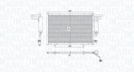 Skraplacz FORD B-MAX/FIESTA MAGNETI MARELLI 350203754000 (фото 1)