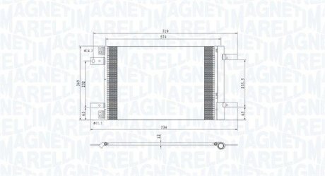 Skraplacz CITROEN BERLINGO (ER EC)1.2 PureTech 110 MAGNETI MARELLI 350203766000